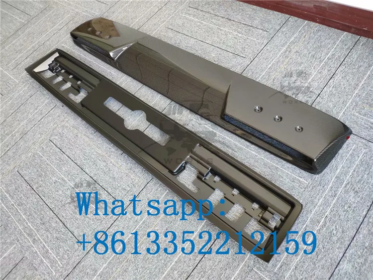 2019 year G class W464 B style carbon fiber roof spoiler for w464 G63 G65 G500 G400 G350 carbon front wing with LED running lights (14)