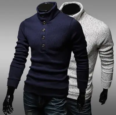 WEONEDREAM вязаный пуловер для мужчин с отворотом модные свитера полиэстер Толстая теплая зимняя мужская рубашка зимний мужской свитер XXL