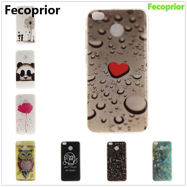 Fecoprior Redmi4X TPU Soft Back Cover Case For XiaoMi Redmi 4X Heart Flower Owl Sexy Girl Panda Celulars Coque Fundas a-mobile-redmi
