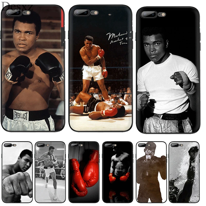 

Desxz Silicone Tpu Phone Case Muhammad Ali Boxing For Iphone 5 5s SE 6 6s 7 8 Plus X XS Max XR Protection Cover
