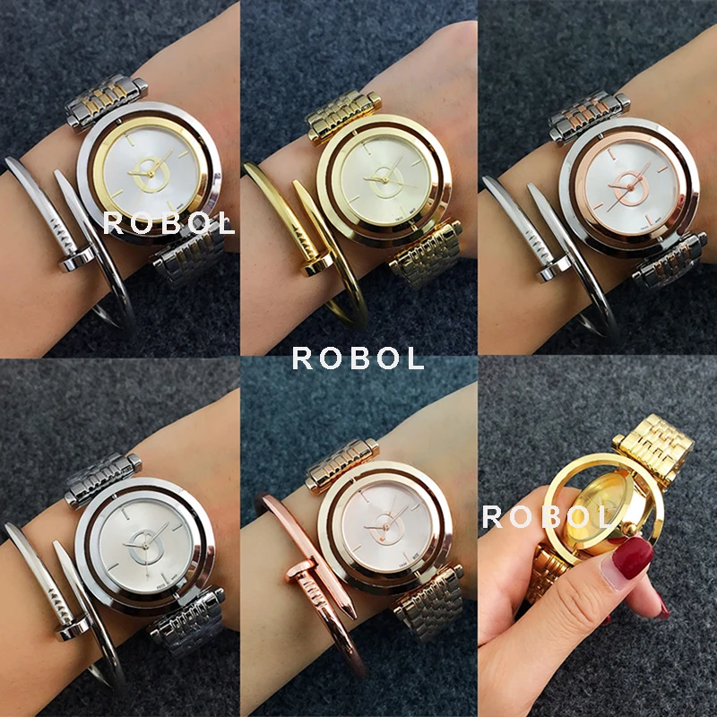

ROBOL Men Women Couples Quartz Common Watches Fashion Luxury Jewelry Gift Precision Temperament Elegant Original Copy Jewelry