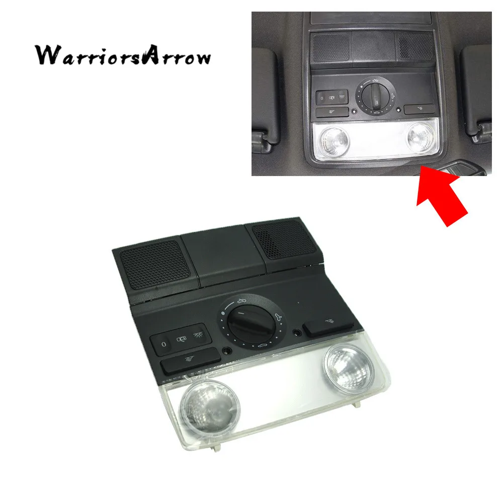 WarriorsArrow черный купольный светильник лампа для чтения переключатель люка в сборе для VW Golf Jetta 5 6 Passat B6 Tiguan 1KD947105A 1K0947105P