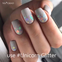 1 коробка Galaxy Nail художественные блестки смешанные круглые акриловые блёстки шестиугольные голографические Блестки для ногтей Звездные украшения для ногтей многоразмерные