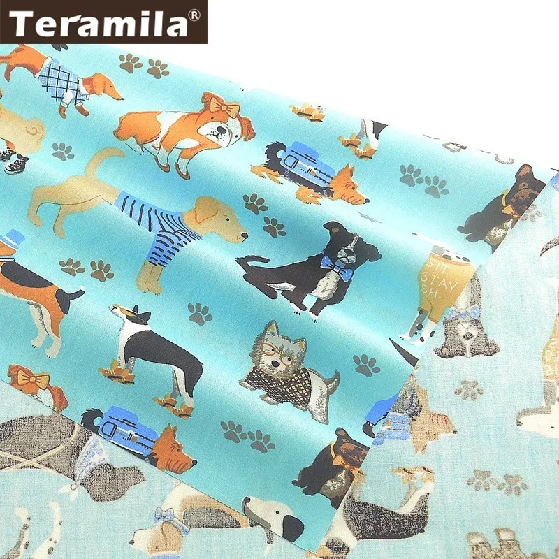 Teramila, хлопок, саржевая ткань, домашний текстиль, сделай сам, лоскутное шитье, ткань Tissu Tecido, для собак, домашних животных, стиль тела, стеганое украшение