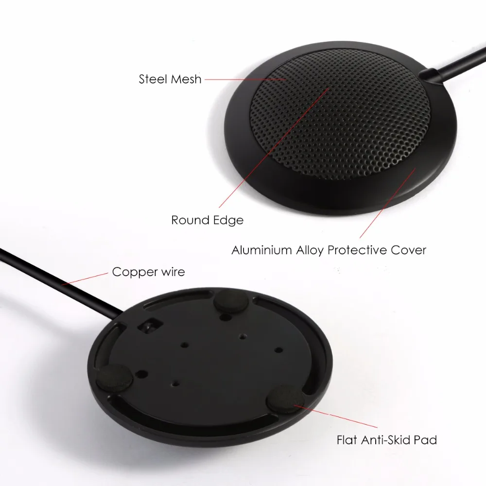 SOONHUA Конференц Студия микрофон Топ всенаправленный USB Plug and Play Mic 1 7 м длинный