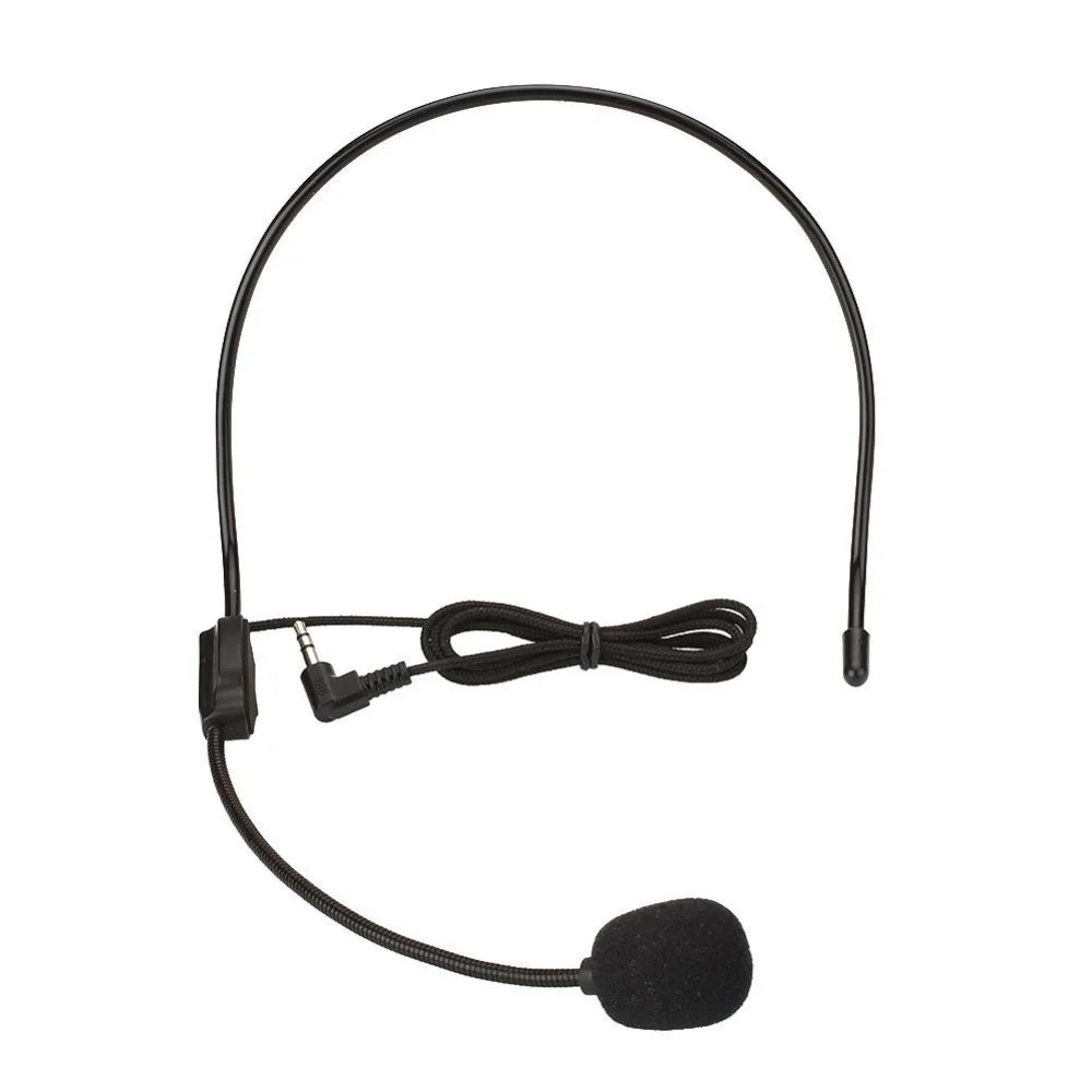 3.5mm Portable Wired Headset Headworn Microphone Microfono MIC Voice