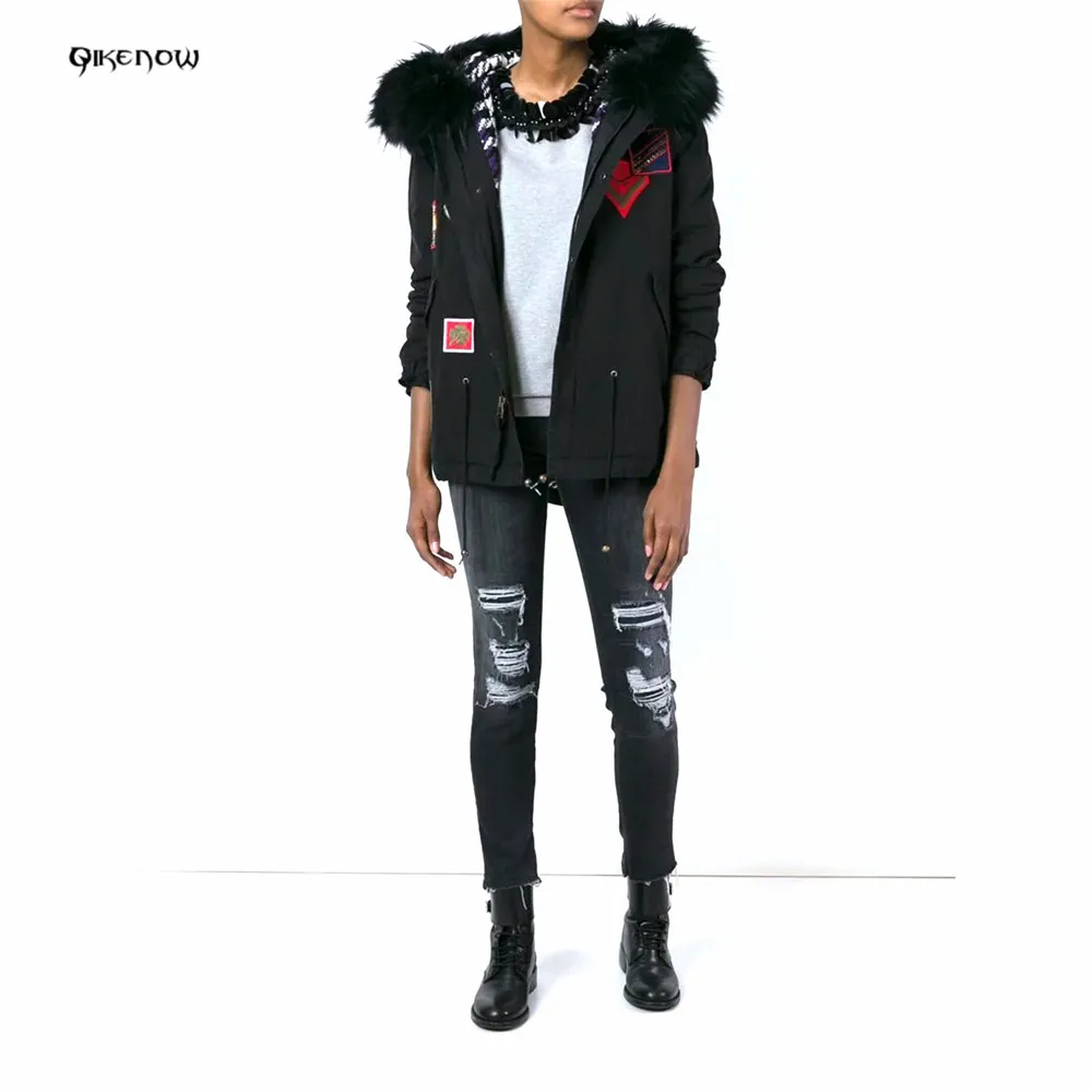 Mode Femmes Casaco Quente Parkas Mujer 2018 Conceptions Jaqueta Black Patch Feminina Qikenow D'hiver Sl Vestes Inverno Mf 009 Par tHq7WFW