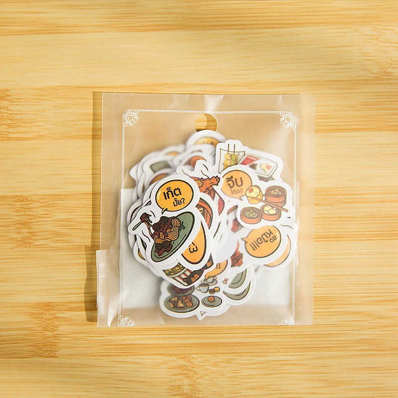 20-40 Pcs Sticker Emoji Creative Sticker DIY Diary Decoration Peripheral Sticker Toy Cartoon Animal Food Children's Toy