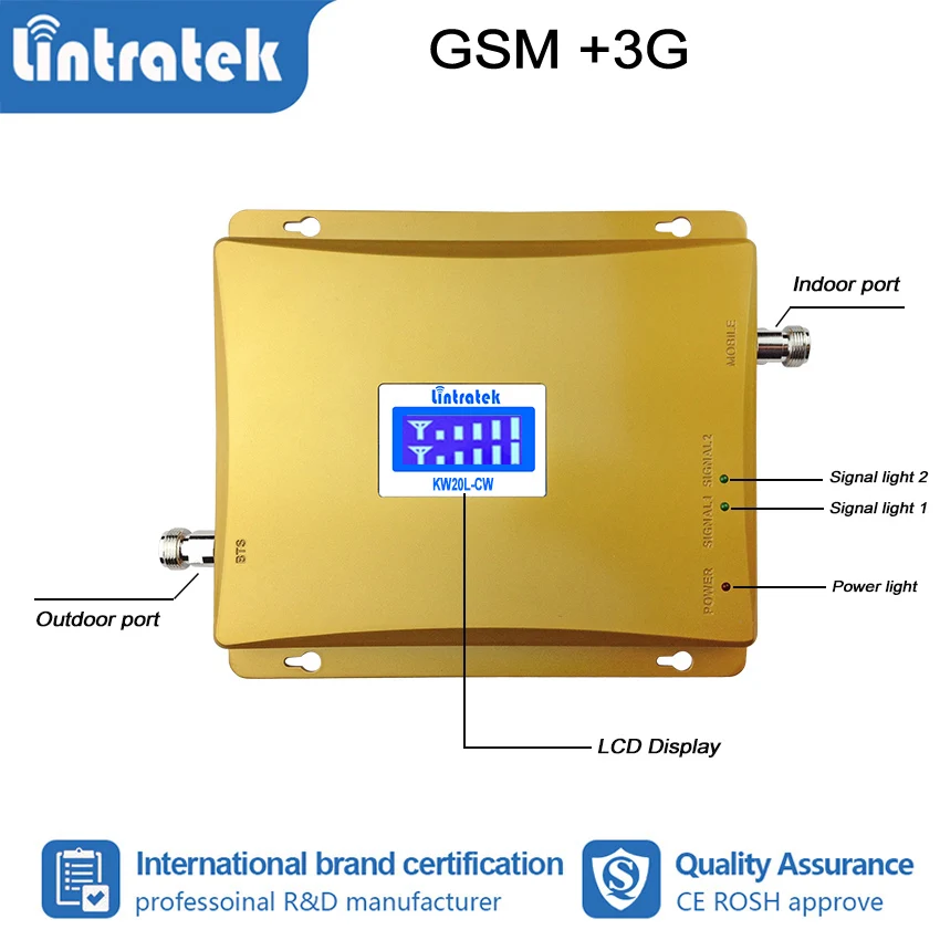 Lintratek 2G 3g 4G 850 2100 сотовый ретранслятор GSM mhz UMTS усилитель с повторением LTE антенна +
