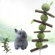 Coelho mastigar brinquedos pequenos animais de estimação dentes melhorar a saúde dental 100% natural orgânico maçã galhos timothy grama bola corda