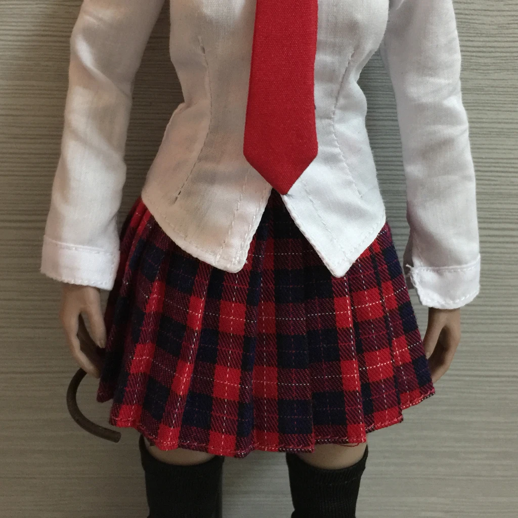 2Pcs 1:6 Scale Female Skirt Pants Clothes for 12