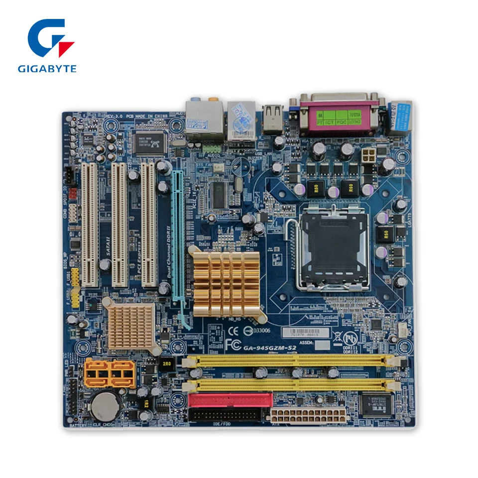 Gigabyte GA-945GZM-S2 Original Used Desktop Motherboard 945GZM-S2 945GZ Socket LGA 775 DDR2 Micro-ATX On Sale original gigabyte ga 945gzm s2 desktop motherboard 945gzm s2 945gz socket lga 775 ddr2 micro atx 100% fully test