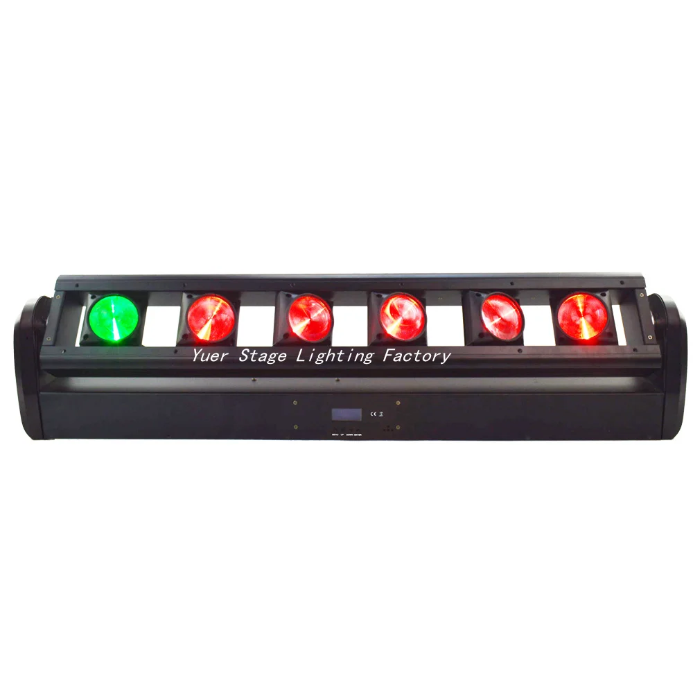 Светодиодный прожектор с вращающейся головкой 6x12 Вт RGBW 4 в 1 DMX512 90 240 В|Эффект