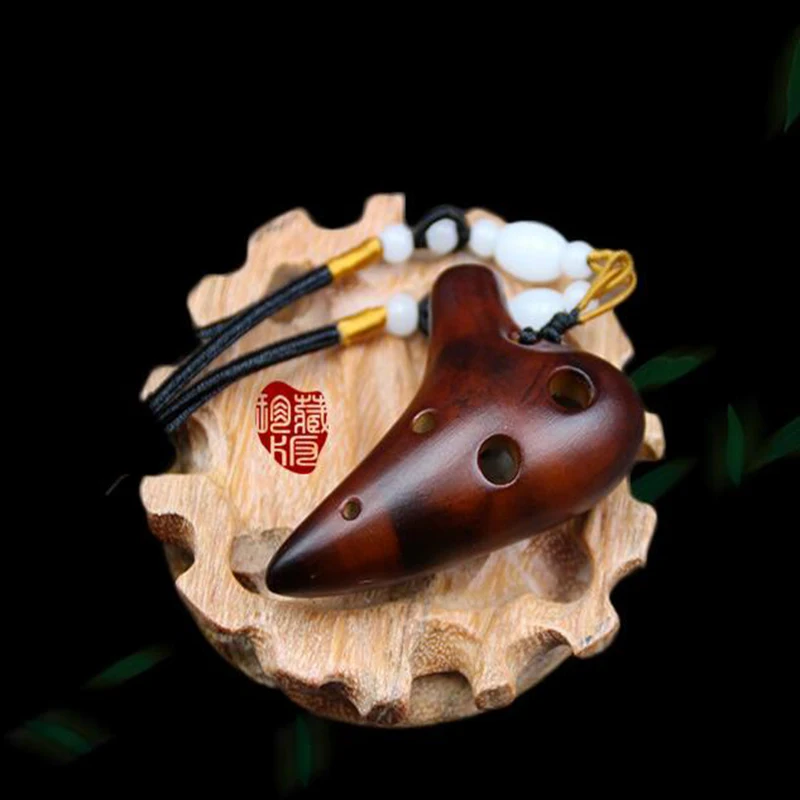 

Porcelain Pottery Ocarina Flute 6 Holes AC Alto C Wave Crack SSF Pattern Professional Woodwind Musical Instrument