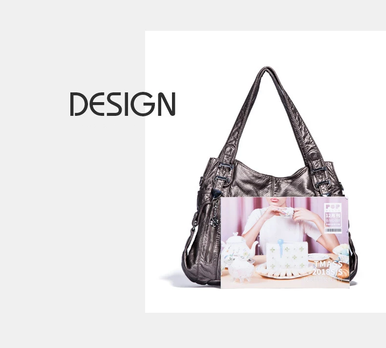 Angelkiss женский кошелек и сумки мягкие Промытые из искусственной кожи сумки на плечо Хобо сумки-мессенджеры