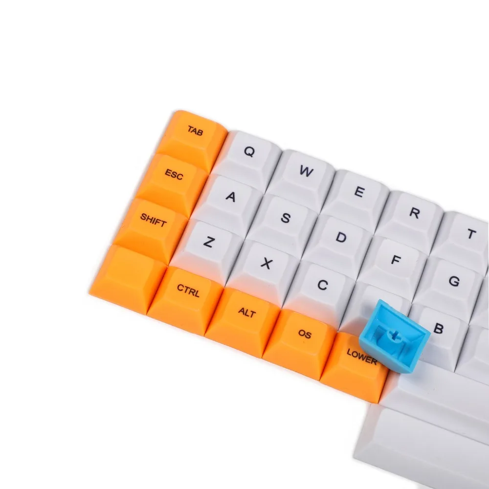 YMDK Dye Sub 1,4 мм PBT DSA Keycap для MX переключатели клавиатуры планка AMJ40 Niu40