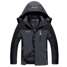 Зимняя мужская куртка, водонепроницаемая, толстая, теплая, 2в1, мужские парки, s, ветрозащитная, со съемным капюшоном, зимние пальто, плюс размер, 6XL, верхняя одежда, пальто