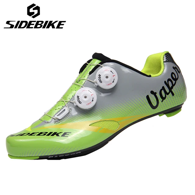 Best price at $120 Cheap SIDEBIKE Carbon Fiber Cycling Road Bike Shoes Men's Highway Lock Athletic Sneaker Ride Bicycle Self-locking Road Bike Shoes