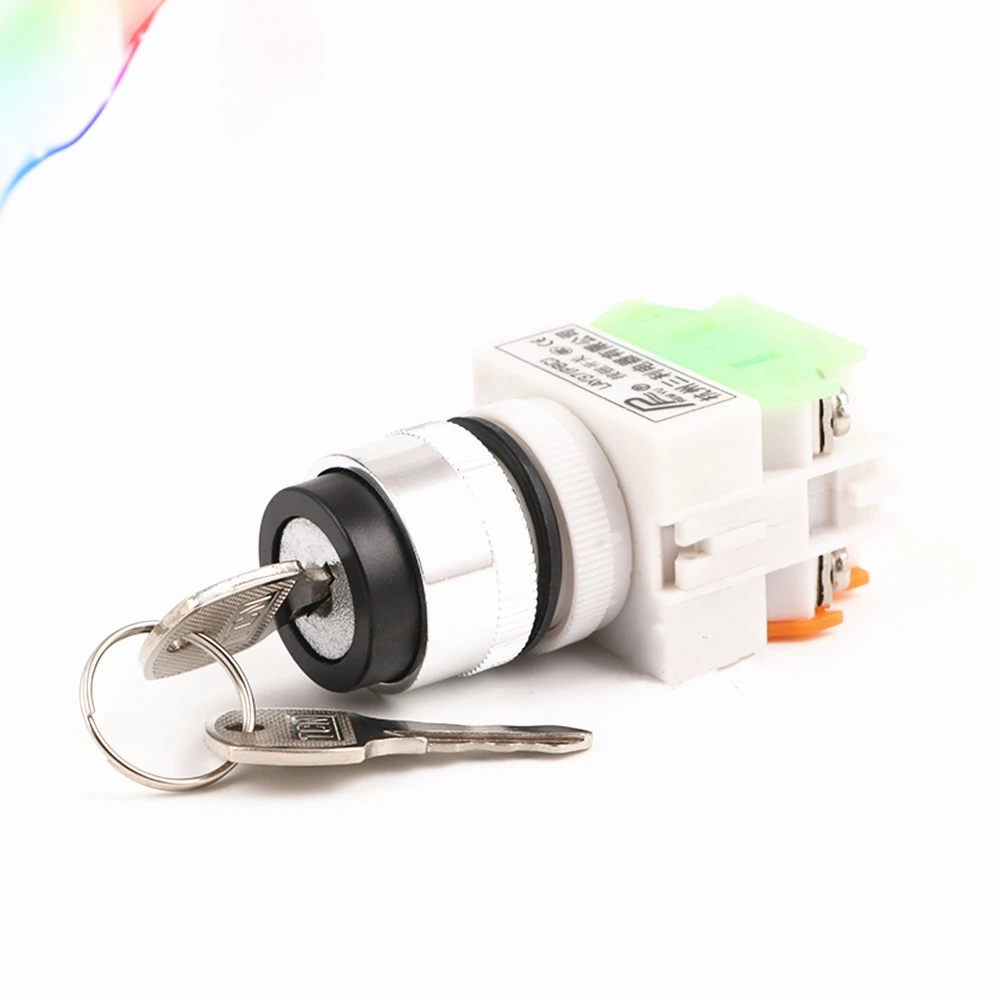 

Rotary Push button Switch with key 2 position/3 position 22mm LAY37-11Y2 20Y3 10A Flush 1NO/1NC 4 screws