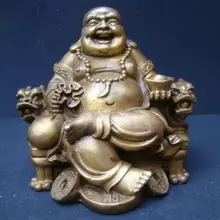 Коллекционные Меди будда орнамент статуя