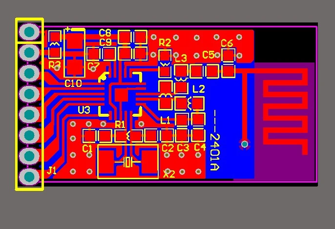 2 4ghz Wireless Module Nrf24l01 Module Pcb File 24l01 Pcb Design File Free Shipping Pcb Base Pcb Rivetpcb Inverter Aliexpress