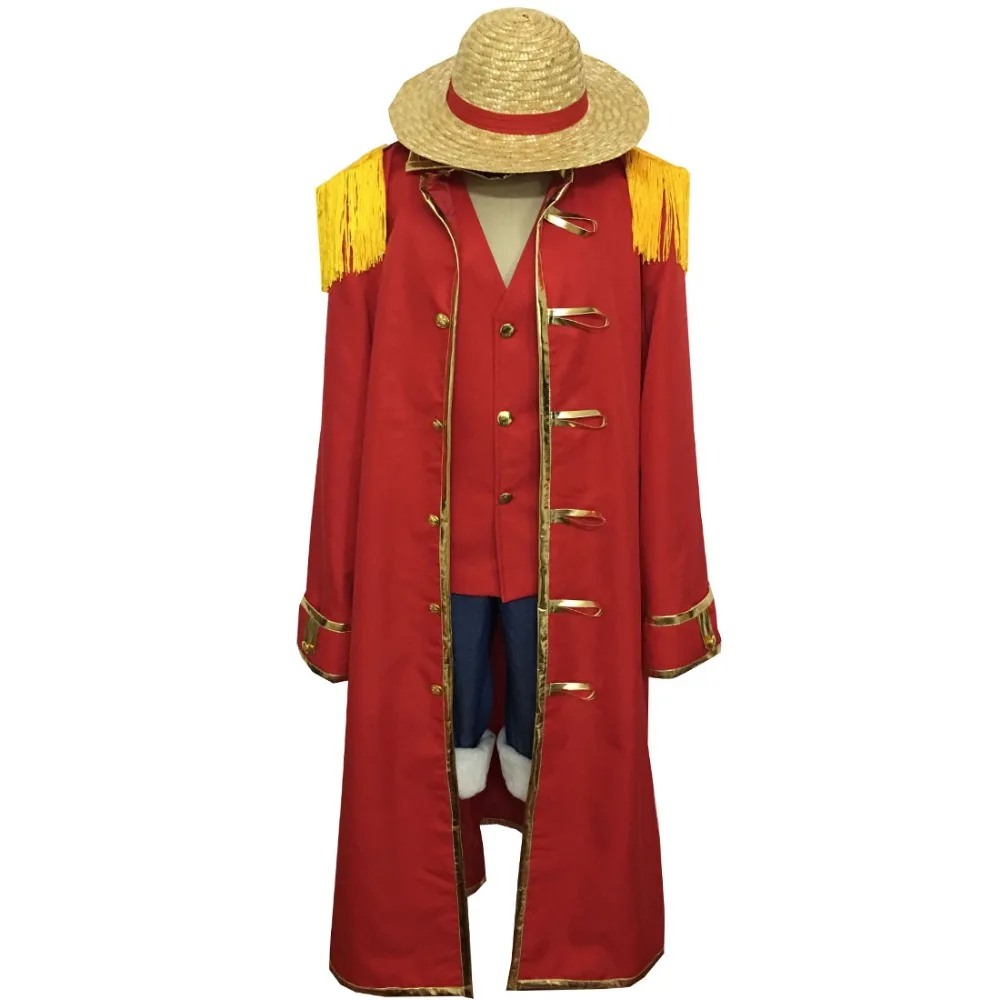 

2018 One piece Monkey D. Luffy Cosplay Costumes Summer Clothing Set For Halloween Party Christmas
