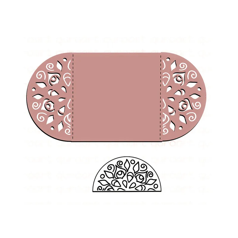 

Naifumodo Cuts Dies Sector Flower Hollow Metal Cutting Cover for DIY Scrapbooking Card Album Embossing Die Cut New Template