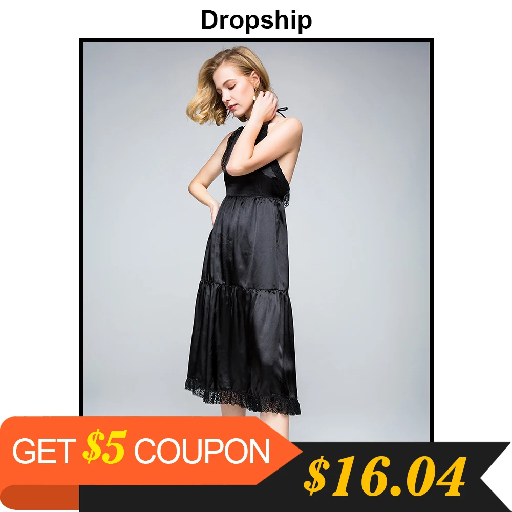 

Dropship Dress Women Dresses Summer Sexy Maxi Party Long Black Beach Vestidos Verano 2019 Robe Femme Sleeveless Backless Lace Up
