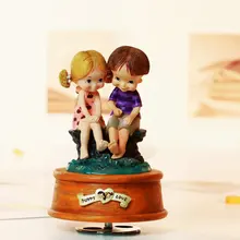 Вращающийся украшения музыкальная шкатулка коробка день рождения, свадьба, Рождество, подарок девушке