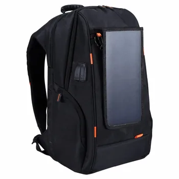 

HAWEEL Outdoor Multi-function Breathable Solar Panel Power Backpack Laptop Tablet bags External USB Charging/Earphone P
