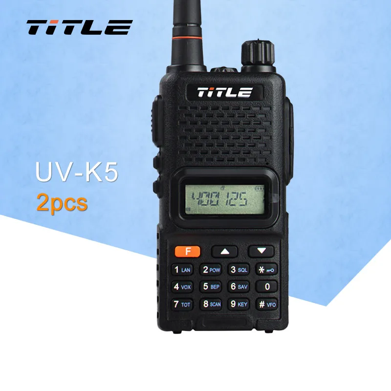 

(2 PCS)Black KSUN Protable Radio UV-K5 Dual Band UHF 400-520MHZ FM RADIO Two Way Radio Walkie Talkie