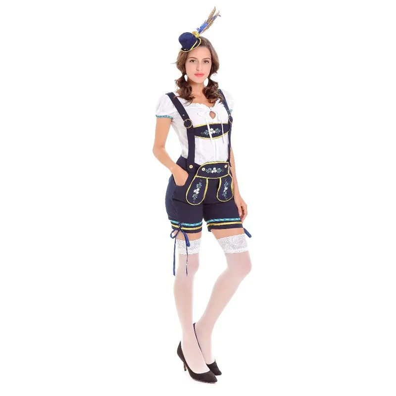 Немецкий праздничный костюм на Октоберфест Lederhosen платье для девушек в баре