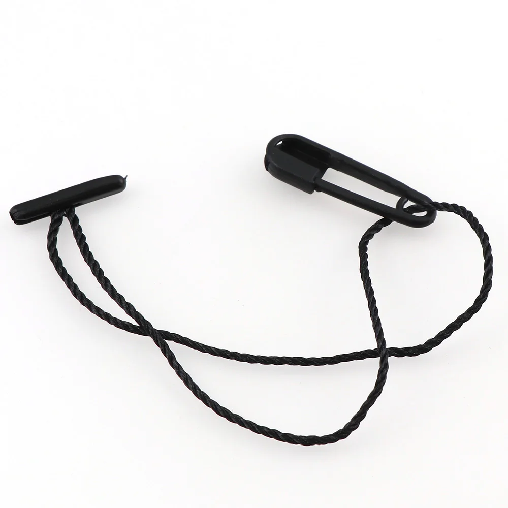 

100PC Premade Hang Tag Barbed String With Safety Pin Garment Clothes Tags Ticket Cord Thread Rope Plastic T-ends barbs Seal Tag