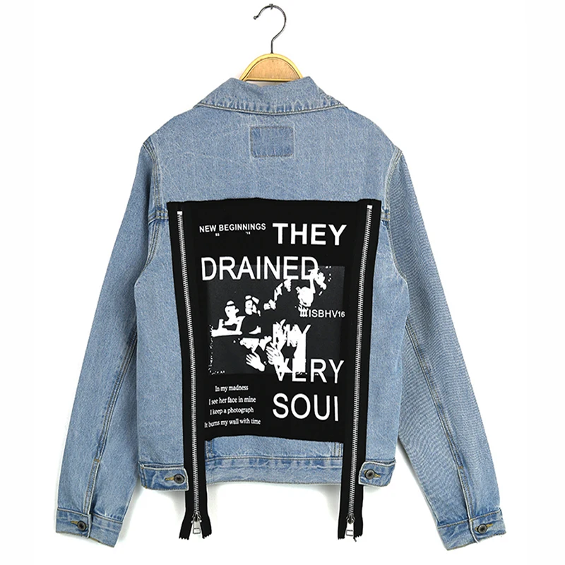 jean jackets with design on back