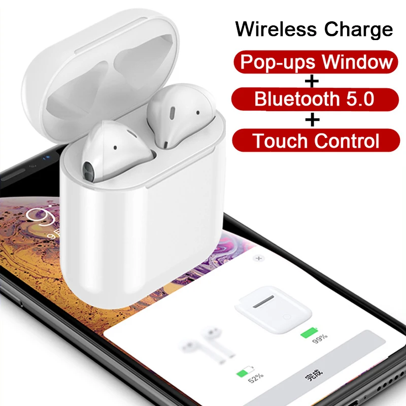 

i300 TWS Pop up Separate Use Touch Bluetooth 5.0 Earphone qi Wireless Charging Case Earphone i300tws PK i10 i12 i60 i80 i90 i100