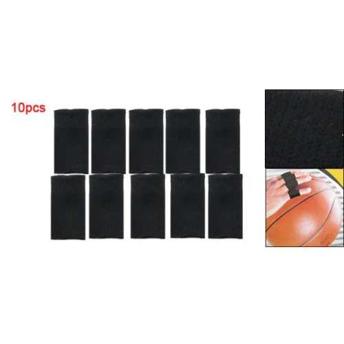 Акция! Новые 10 шт черные эластичные напальчники для баскетбола спортивная поддержка