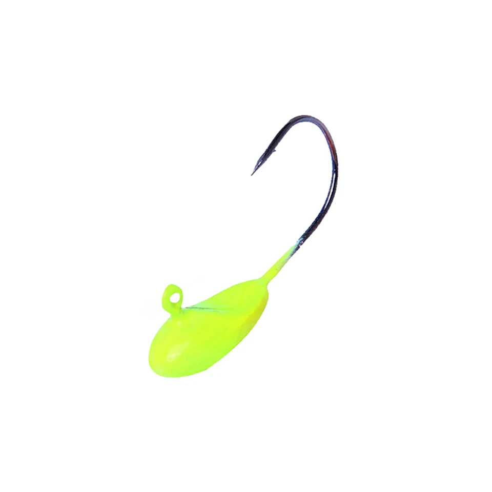 10PCS/Lot Soft Bait Metal Jig Sharp Jig Hook 1.1g 22mm Hook Lure Lead Jig Head Hooks Fishing Tackle Fishing Hooks Pesca