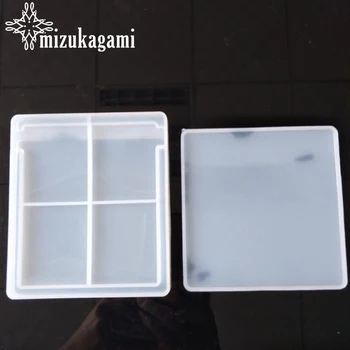 

1pcs Water Injection Mud Board Hollow Whale Mold Rectangle Geometric Resin Charm 3D Molds For DIY Intersperse Decorate Making