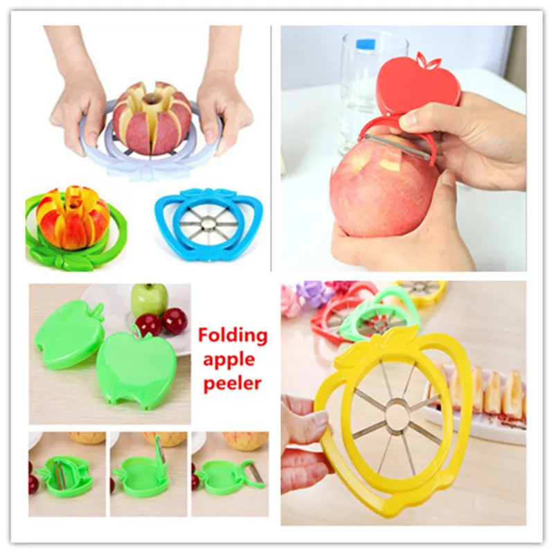 1PC Kitchen Apple Slicer Cutter Pear Fruit Divider Tool Comfort Handle for Peeler | Дом и сад