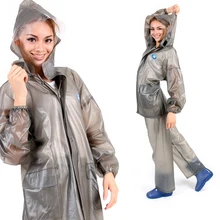 Wasserdichte Regenjacke Frauen Motorrad Fahrrad Chuva Capa De Chuva Undurchlässig Regenmantel Hosen Transparent Regen Mantel Männer DDGZYX