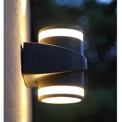 Простой открытый настенный светодио дный светильник открытый балкон светодиодный открытый водостойкий современный настенный светильник