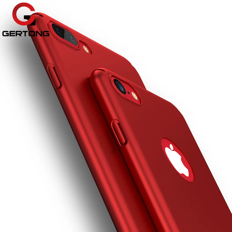 

GerTong Luxury Phone Case For iPhone X Case Ultra Thin Matte Hard PC Cases For iPhone 5 5S SE 6 6s 7 7 Plus Cover Back Shell