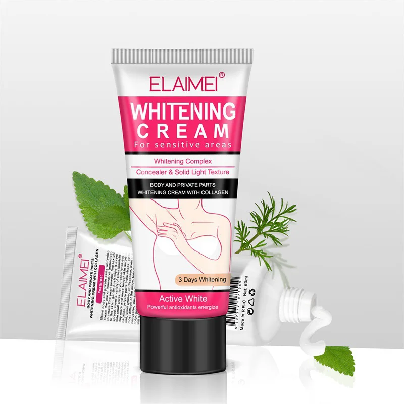 60ml Underarm Whitening Cream Brightening Deodorant Whitening Formula Armpit Whitener Intimate
