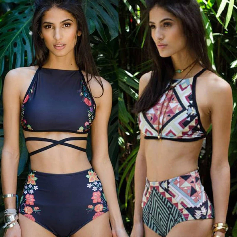 

High Waist Bikini Set 2019 Mujer Push Up Bikini Swimwear Women Bathing Suit Sexy Female Swimsuit Brazilian 2019 Summer Beachwear