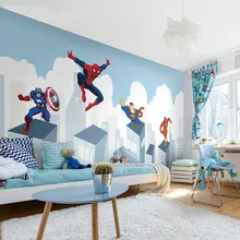 Tuya Art скидка супергерой Мстители обои на стену для детской комнаты Nusery номер домашний декор для постельных принадлежностей