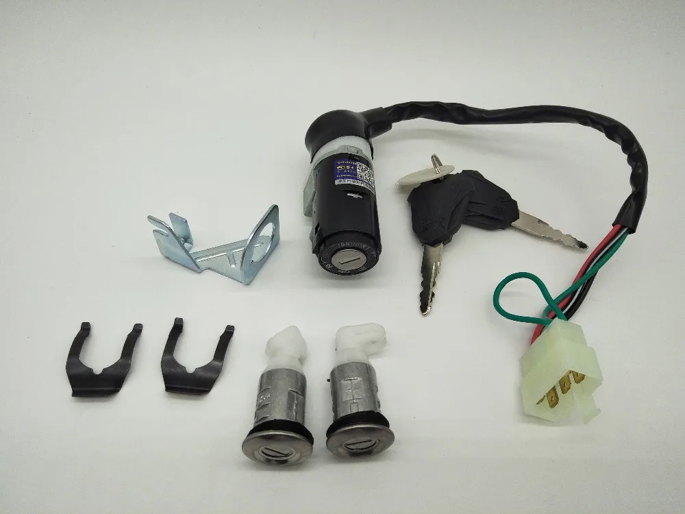 

Motorcycle Electric Bike Atv 5 Wires Ignition Switch Lock 2 Key For Gy6 125 Ignition Switch Key Lock Toolbox 5 Pin