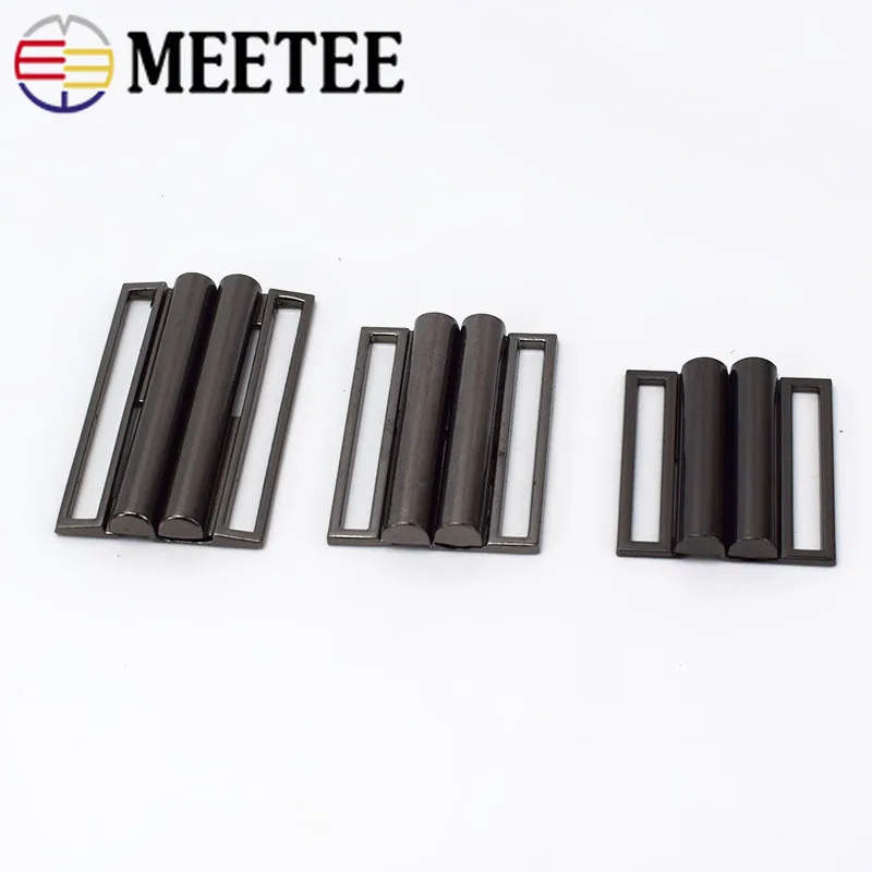 Металлическая застежка для ремня Meetee 40 мм 60 2/4 шт. искусственное пальто пуховик