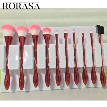 

10PC Goblet Shaped Makeup Brush Set Powder Foundation Cosmetic Brushes Make up Small Waist Shape Concealer Contour brush