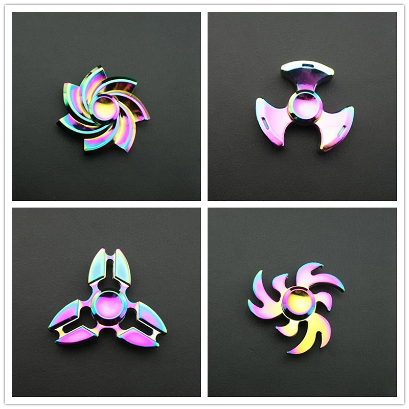 Fid Spiners Colorful Star Batman heart shape Rainbow Wheel Alloy