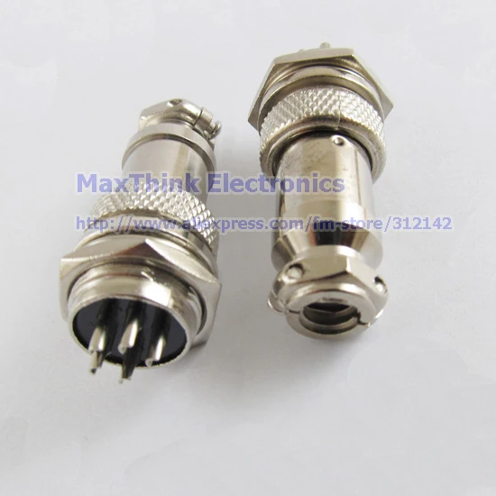 XLR 5 Pins 16mm Audio Cable Connector Chassis Mount 5 Pin Plug Adapter.5.jpg